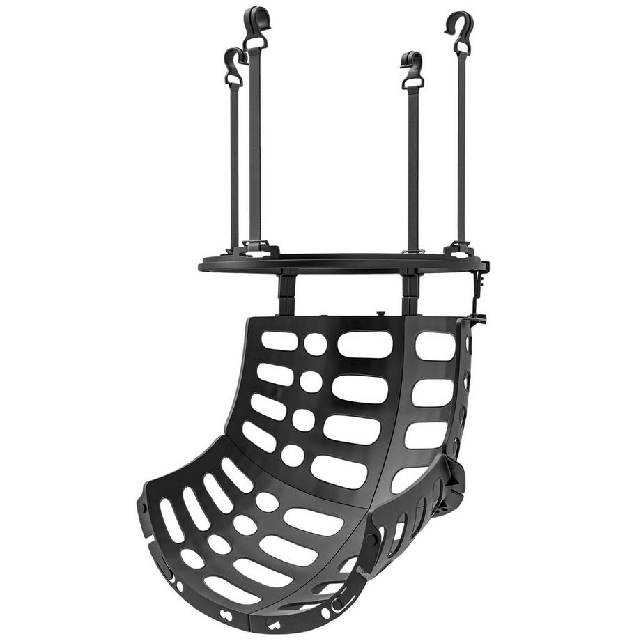 Rebondeur de basket-ball, fixation de retour de basket-ball rotative à 360°, système de rebond de basket-ball pour la pratique du tir de basket-ball, avec rampe de rebond, intérieur-extérieur, noir