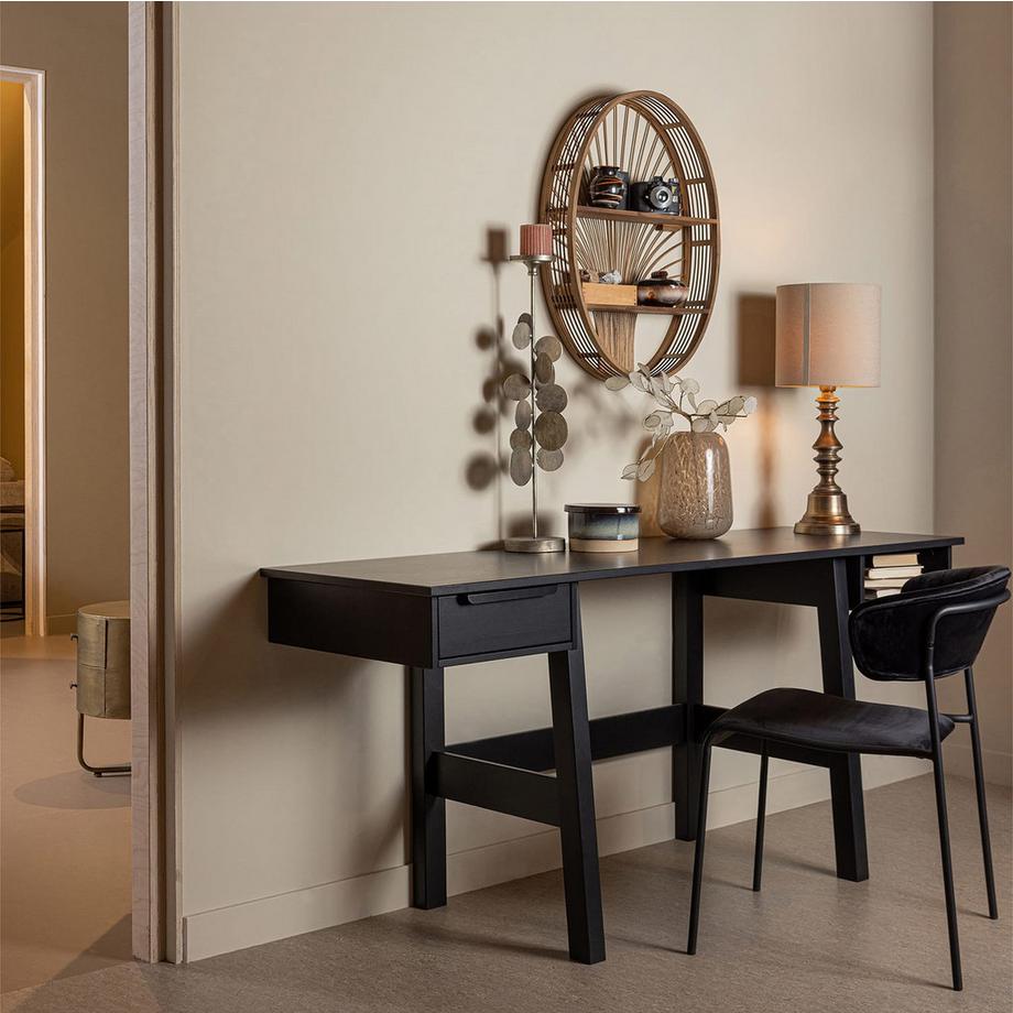 mutoni Pied de lampe à poser Ohm laiton antique  