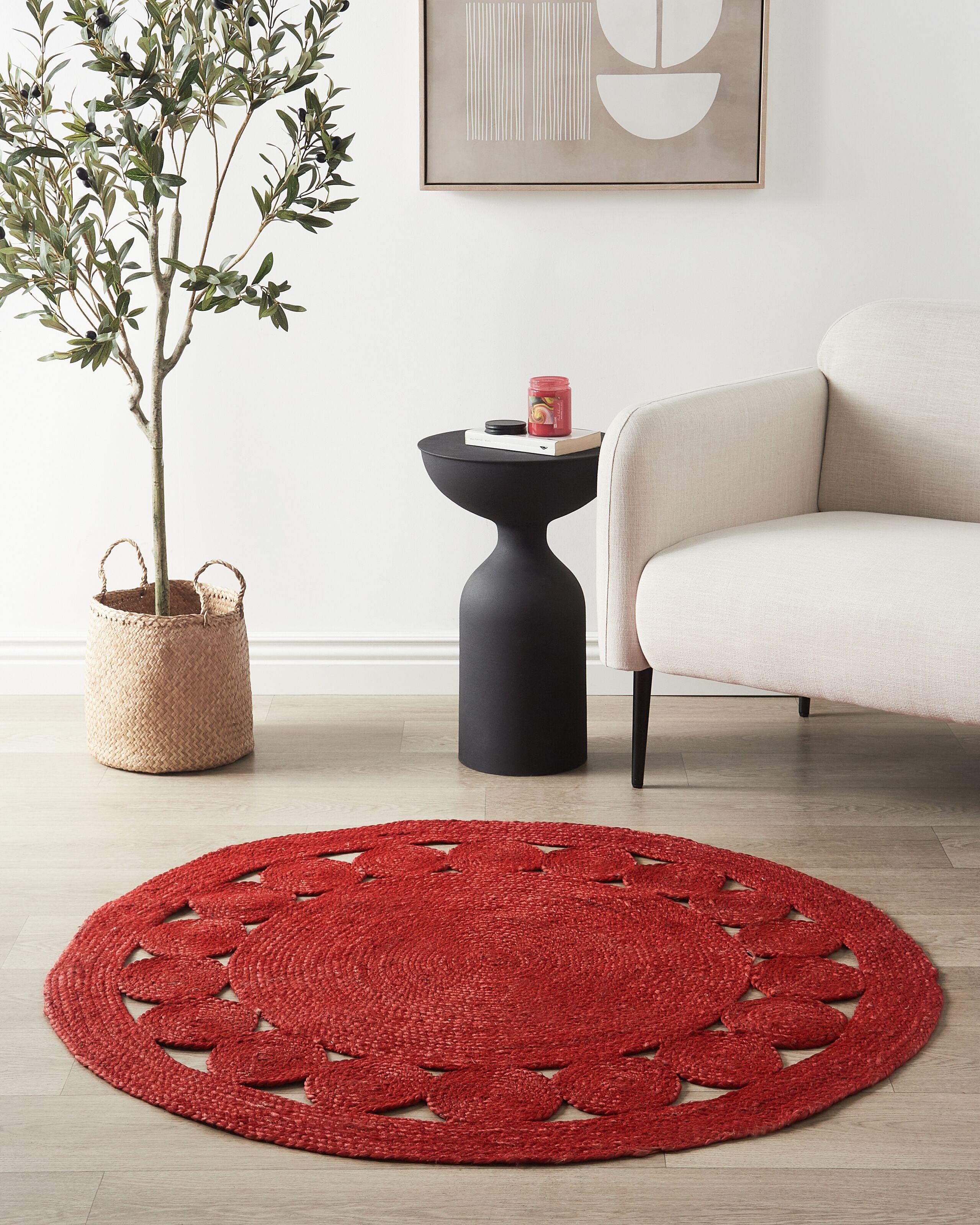 Beliani Tapis en Jute Boho KOYUNLU  