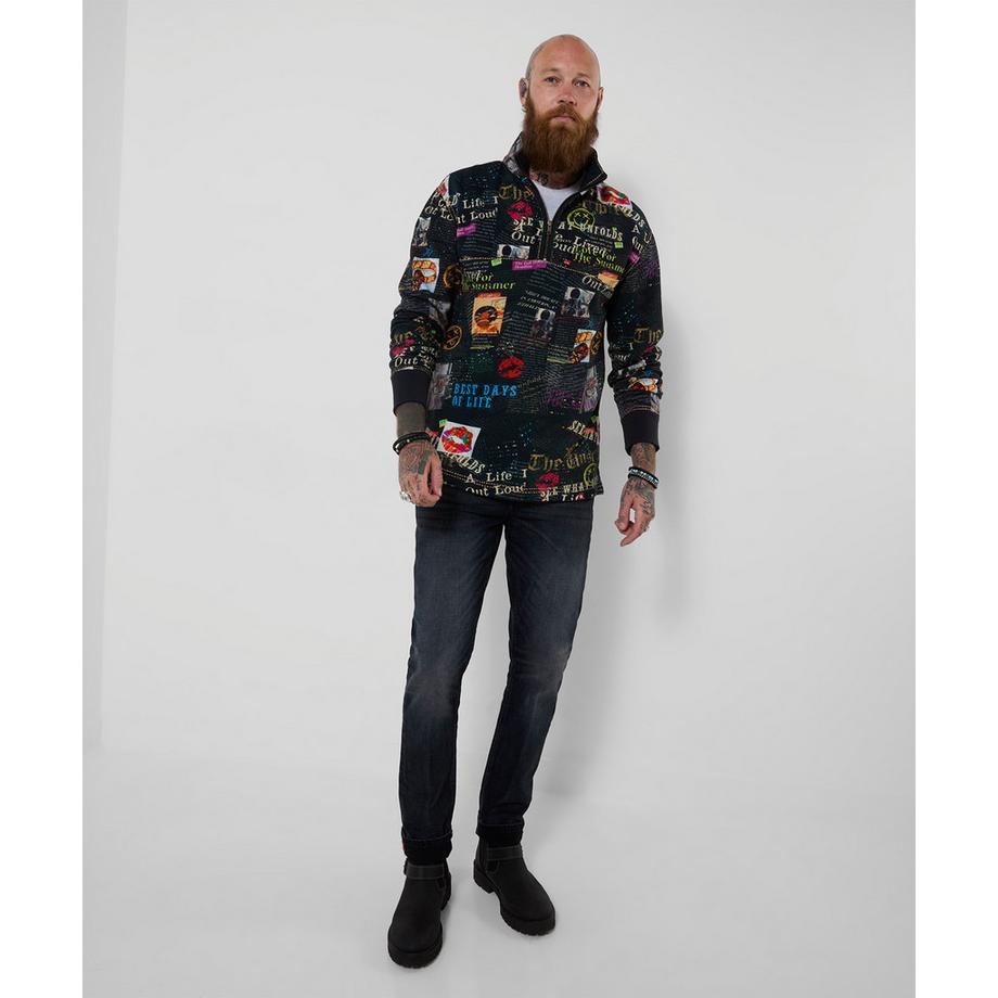 Joe Browns Bedrucktes Stehkragen-Sweatshirt Best Days  