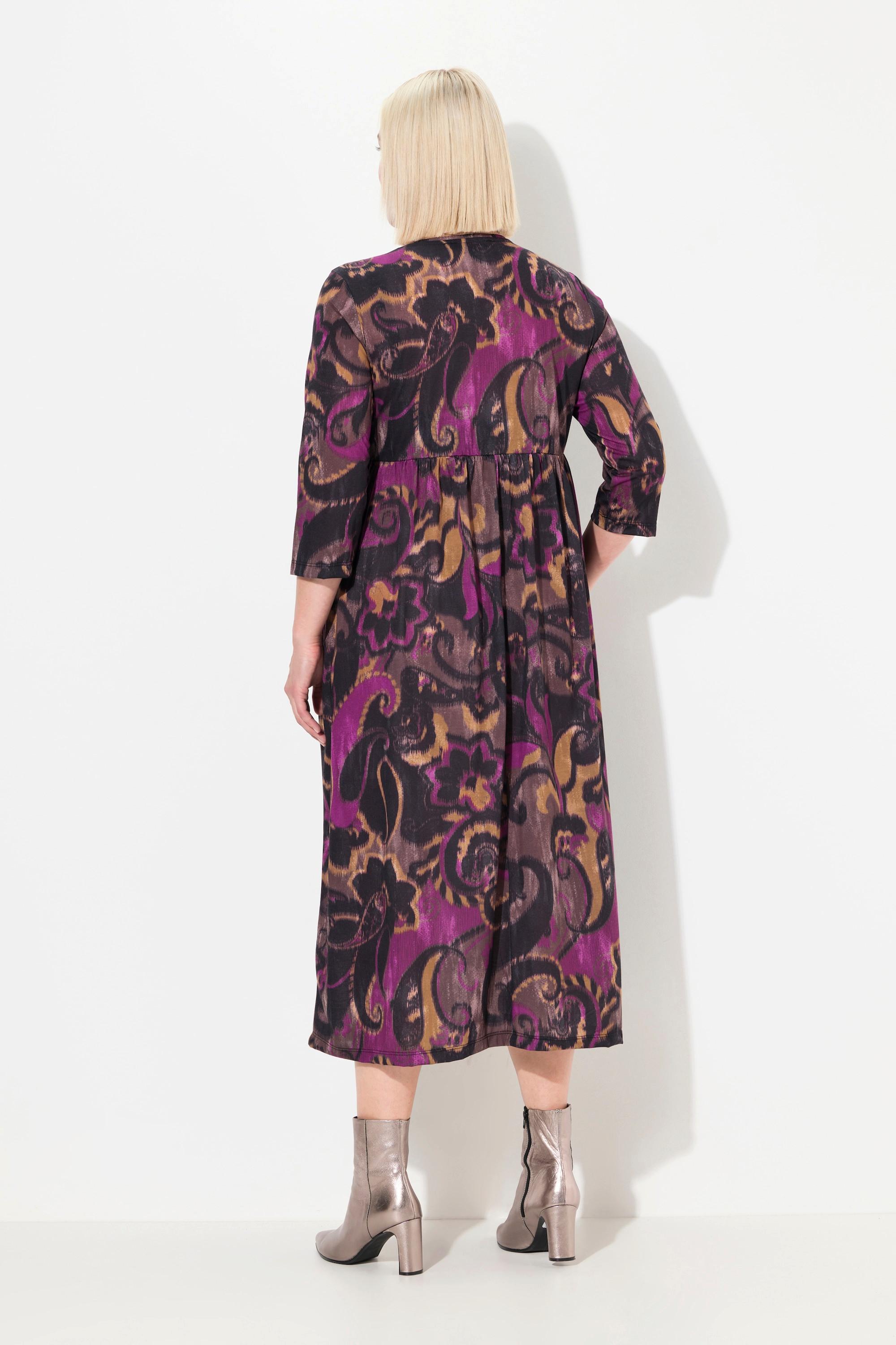 Ulla Popken Abito lungo in jersey A-line CottonTouch Stampa all-over  