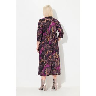 Ulla Popken Abito lungo in jersey A-line CottonTouch Stampa all-over  