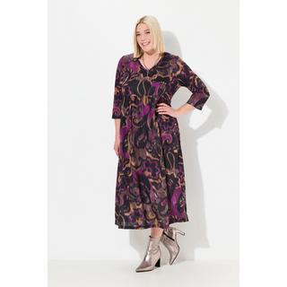 Ulla Popken Abito lungo in jersey A-line CottonTouch Stampa all-over  