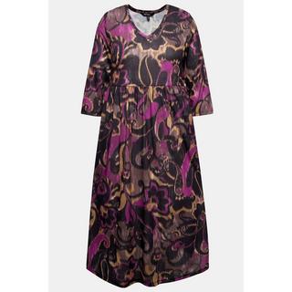 Ulla Popken Abito lungo in jersey A-line CottonTouch Stampa all-over  