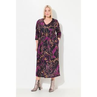 Ulla Popken Abito lungo in jersey A-line CottonTouch Stampa all-over  