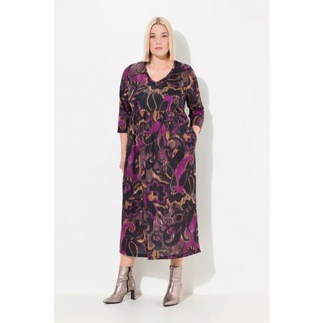 Ulla Popken Abito lungo in jersey A-line CottonTouch Stampa all-over  