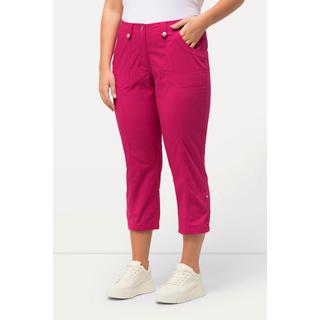 Ulla Popken  Pantalon cargo 7/8 avec attaches, taille confortable 