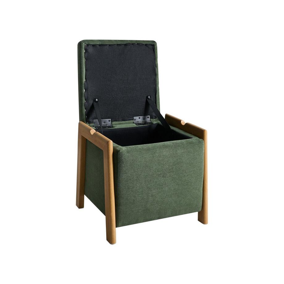Beliani Pouf de rangement en Tissu Rétro EDLAND  