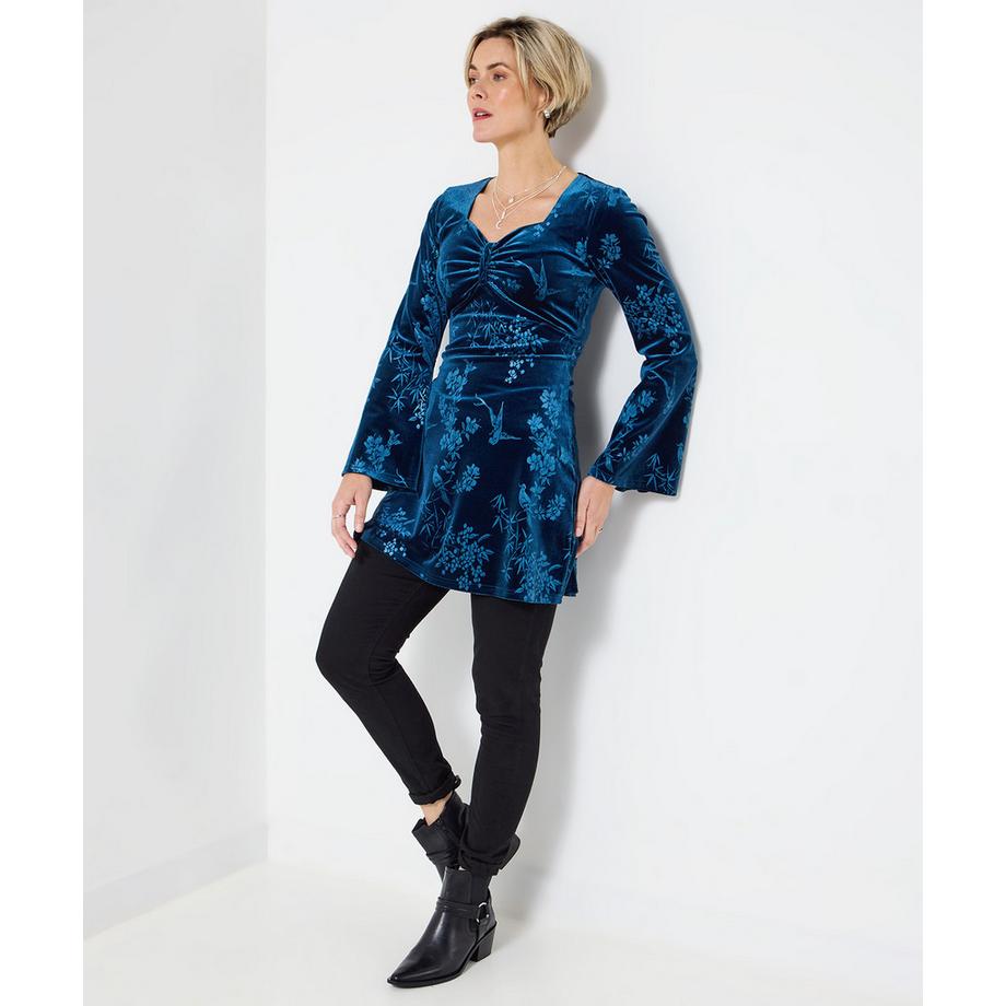 Joe Browns Geprägtes Velours Tunika Oberteil  