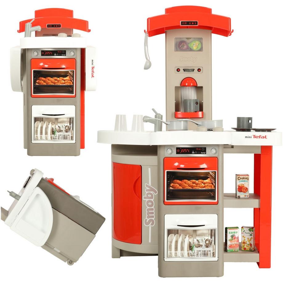 Pricenet  Cuisine en plastique pour enfants rouge avec son 