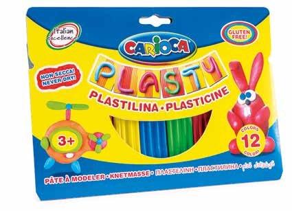 CARIOCA  Carioca Plasty Pasta modellabile Multicolore 12 pz 