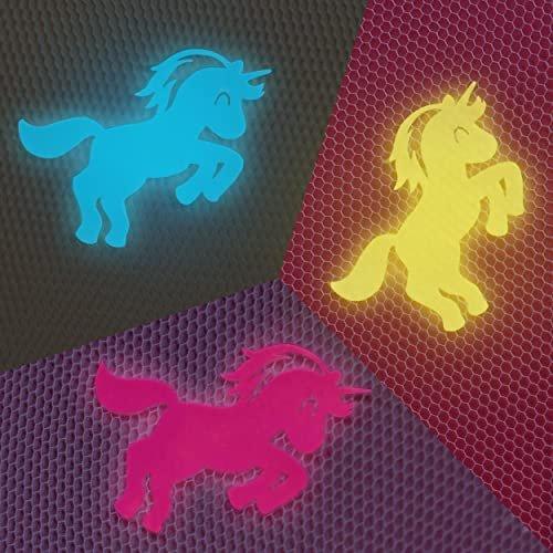 Activity-board Rosa Betthimmel mit vorgestickten bunten Einhörnern - Prinzessin Moskitonetz für Mädchenzimmer  