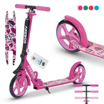 Tretroller Kickroller Cityroller Kinderroller Erwachsene Scooter Pink