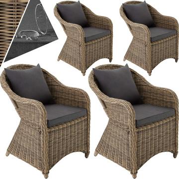 Lot de 4 fauteuils de jardin luxe