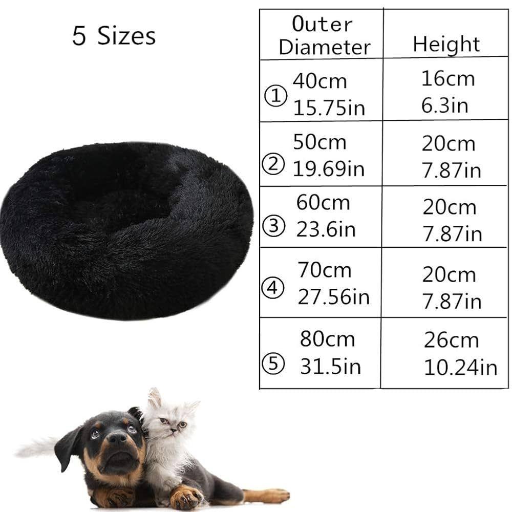 B2X  Cuscino in peluche per lettino per cani 100 cm grigio cie 