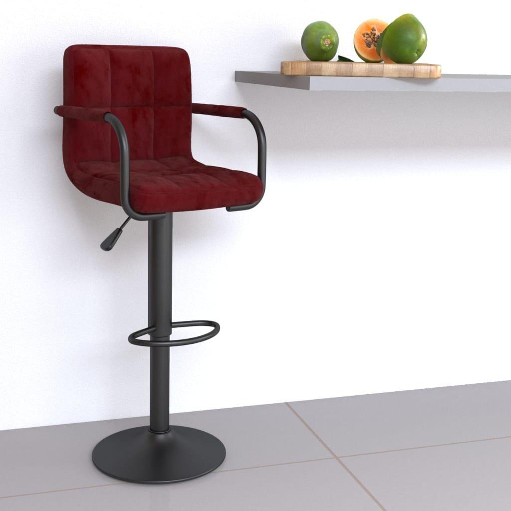 VidaXL Tabouret de bar velours  