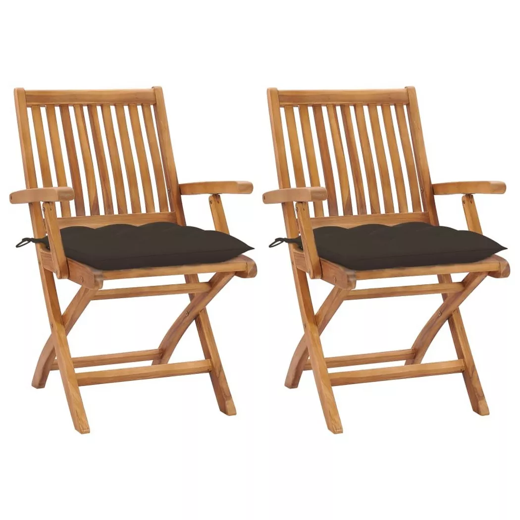 VidaXL - Chaise de jardin teck, One Size, Marron