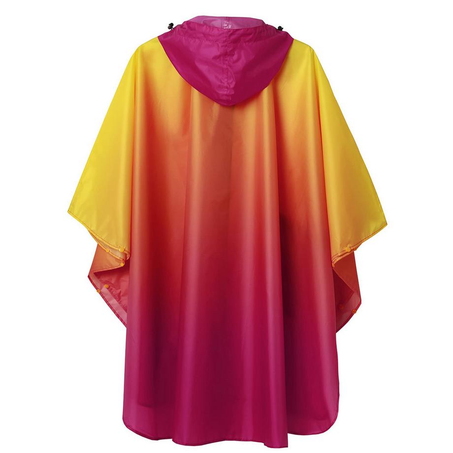 Alopini Mantella Antipioggia con Cappuccio e Cerniera Riutilizzabile  