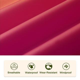 Alopini Mantella Antipioggia con Cappuccio e Cerniera Riutilizzabile  