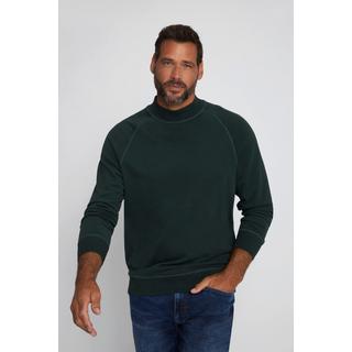 JP1880  Felpa da casa con collo alto e maniche lunghe raglan 