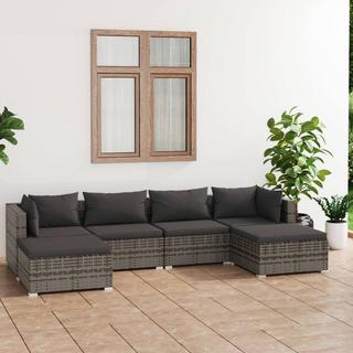 VidaXL set salotto da giardino Polirattan  