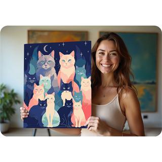 B2X Malen nach Zahlen 40x50 cm Massido Cats  