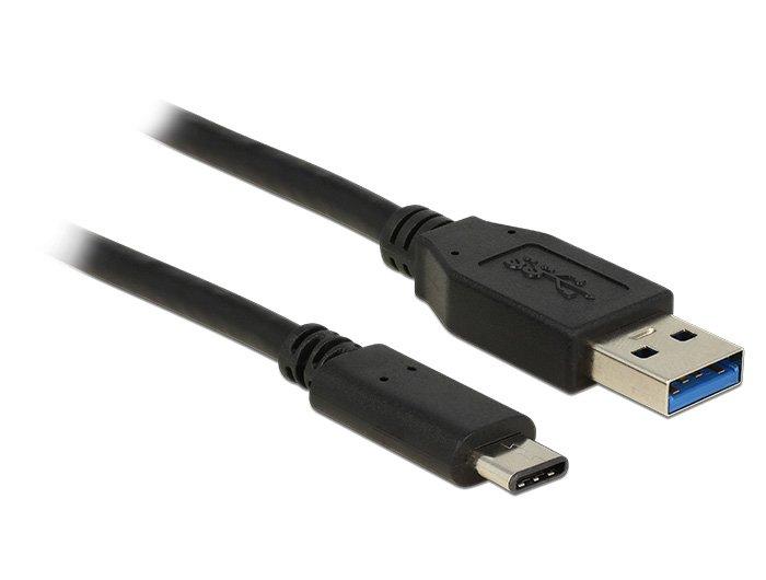 DeLock  1m USB3.1-C/USB3.1-A USB Kabel USB 3.2 Gen 2 (3.1 Gen 2) USB A USB C Schwarz 