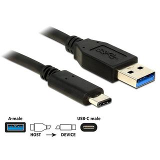 DeLock  1m USB3.1-C/USB3.1-A USB Kabel USB 3.2 Gen 2 (3.1 Gen 2) USB A USB C Schwarz 