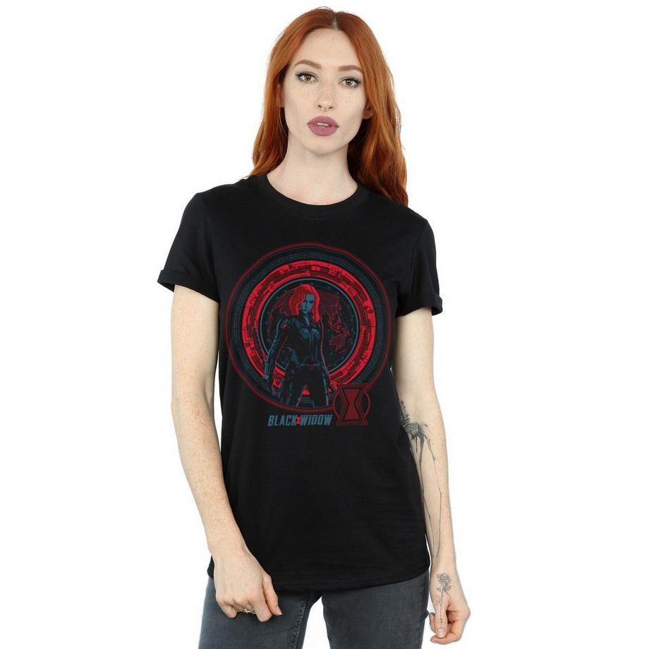 MARVEL Black Widow T-Shirt Stampata  
