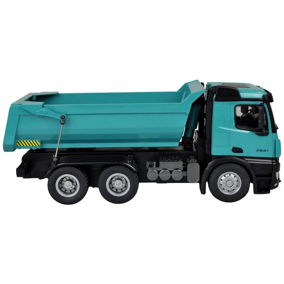 Amewi  Camion Mercedes Kipler PRO métal V2 RTR pétrole 2.4 GHz véhicule de licence + supplémentaire 