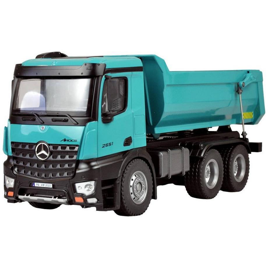Amewi  Camion Mercedes Kipler PRO métal V2 RTR pétrole 2.4 GHz véhicule de licence + supplémentaire 