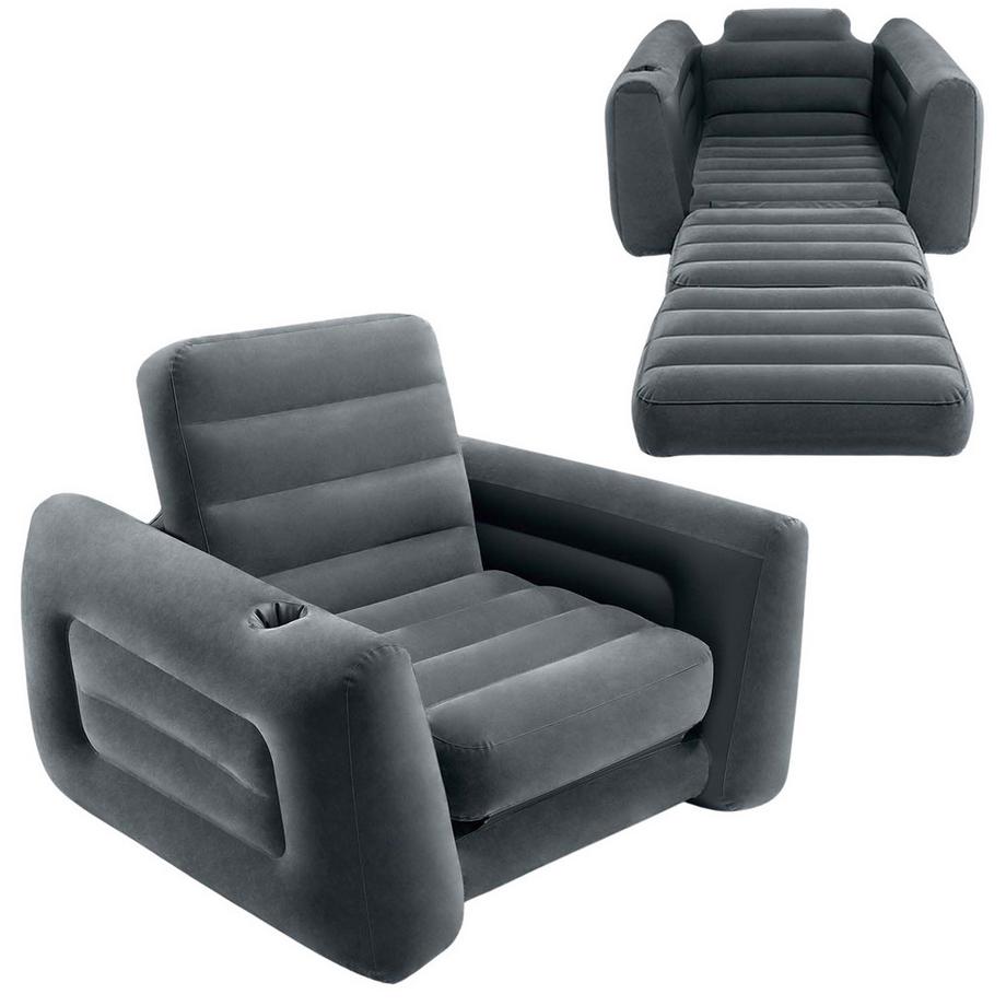 Intex Fauteuil gonflable, matelas, lit de repos, lit 2en1 INTEX - 221x107x66 cm  