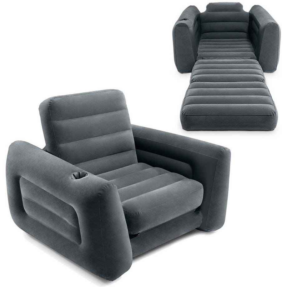 Fauteuil gonflable, matelas, lit de repos, lit 2en1 INTEX - 221x107x66 cm
