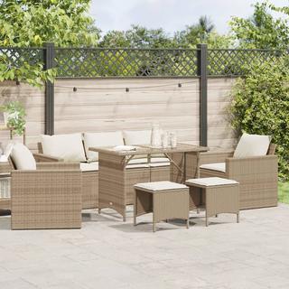 VidaXL set divano da giardino Polirattan  