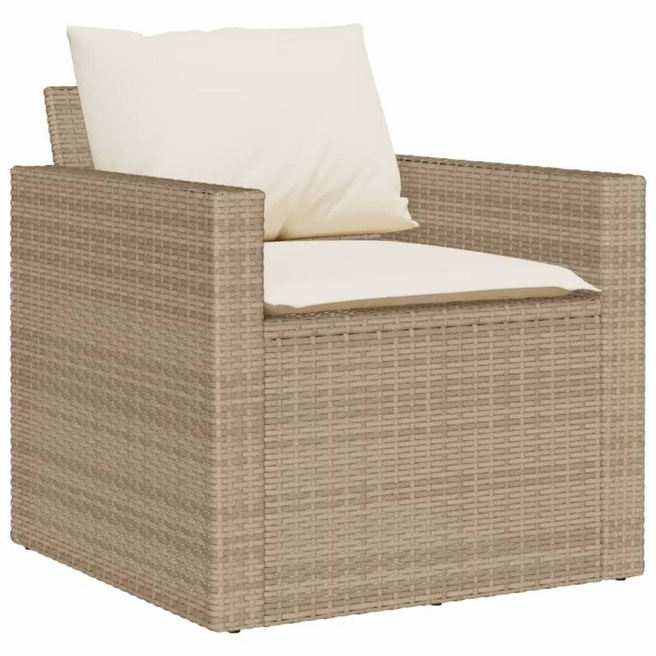 VidaXL Ensemble de canapés de jardin rotin synthétique  