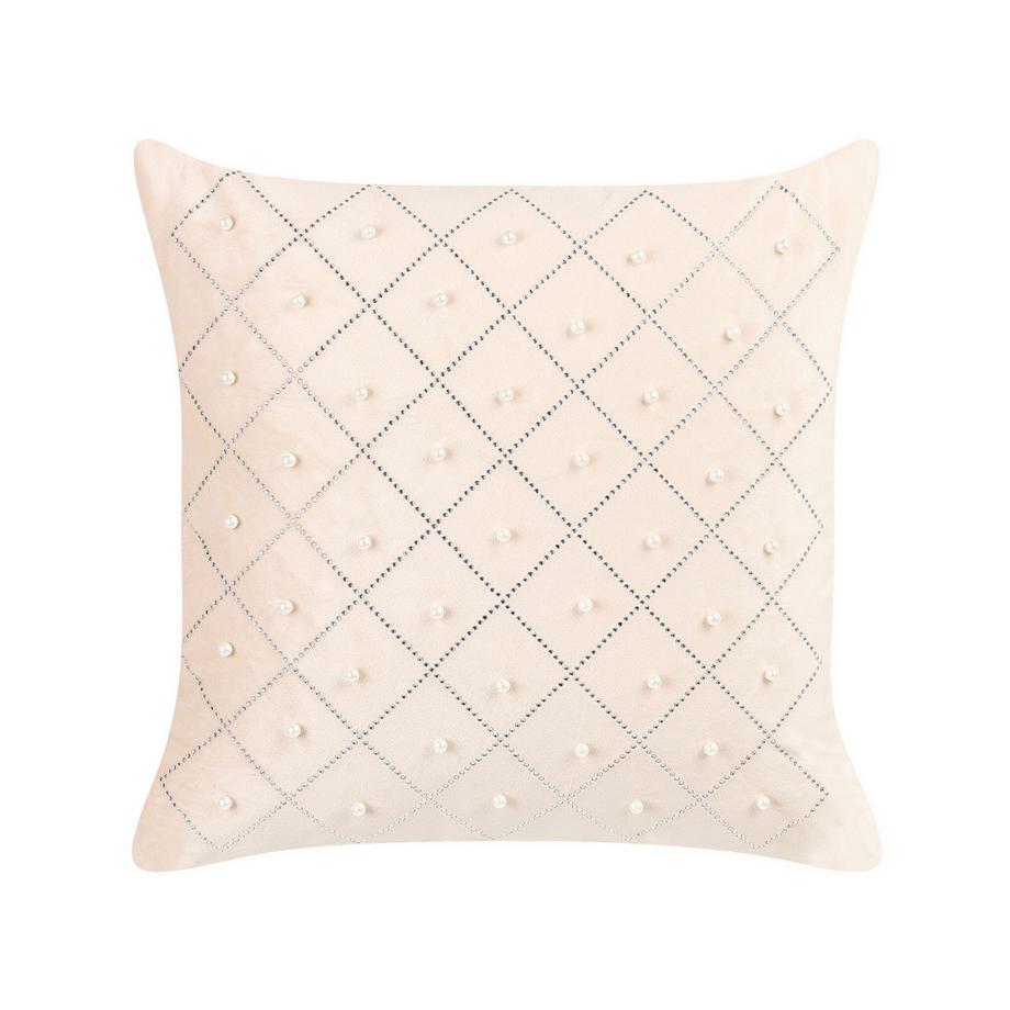 Beliani Lot de 2 coussins décoratifs en Velours Glamour YARROW  