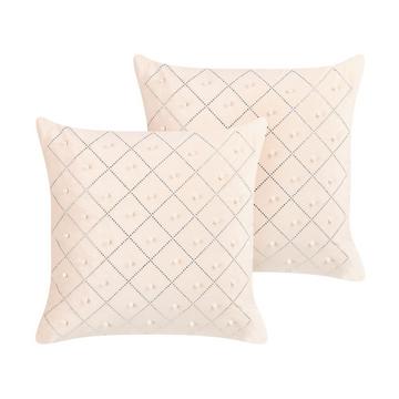 Lot de 2 coussins décoratifs en Velours Glamour YARROW