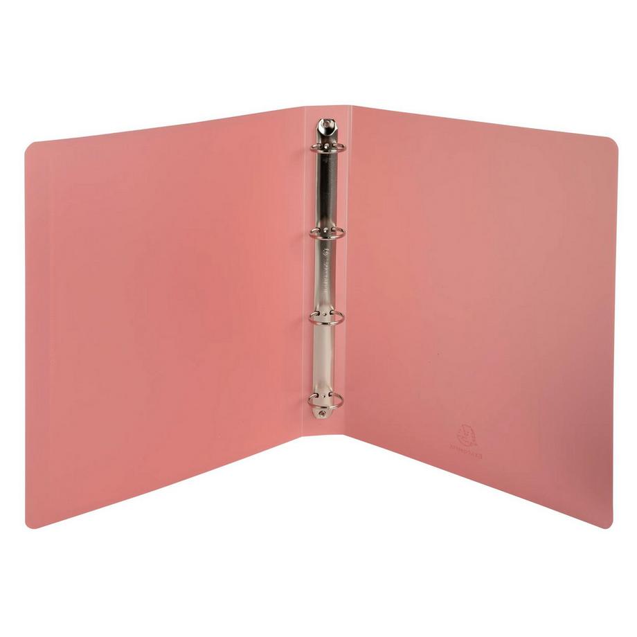 Exacompta Mittelfestes Ringbuch aus PP, 4 Ringe 30mm, Rückenbreite 40mm, für DIN A4 Maxi, Kreacover Pastell - x 15  