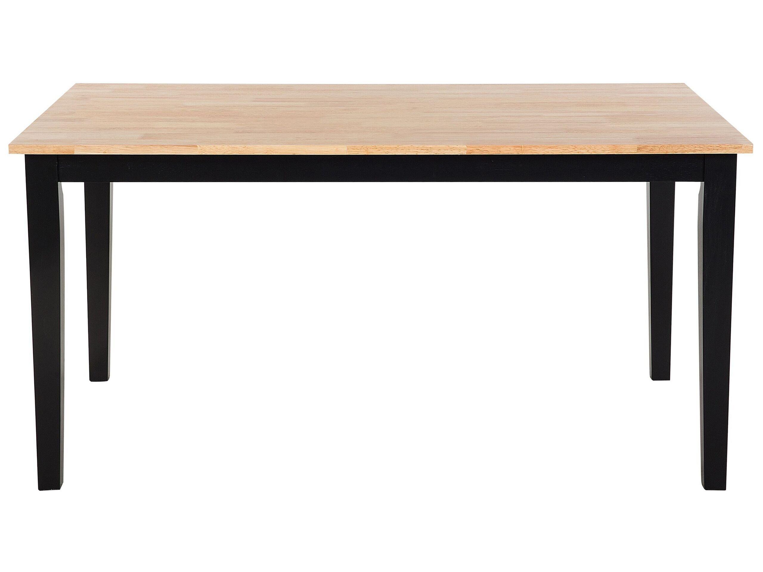 Beliani Table à manger 6 places en Bois d'hévéa Moderne GEORGIA  