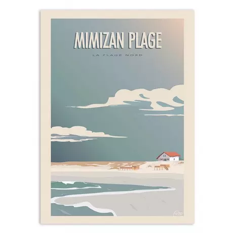 Wall Editions  Art-Poster - Mimizan Plage - Turo Memories Studio - 50 x 70 cm 