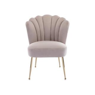 PASCAL MORABITO Lot de 2 chaises en velours et acier doré - Beige - RUTY de Pascal MORABITO  