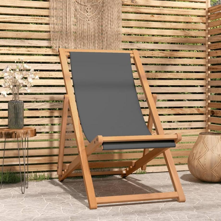 VidaXL sedia da spiaggia Legno  