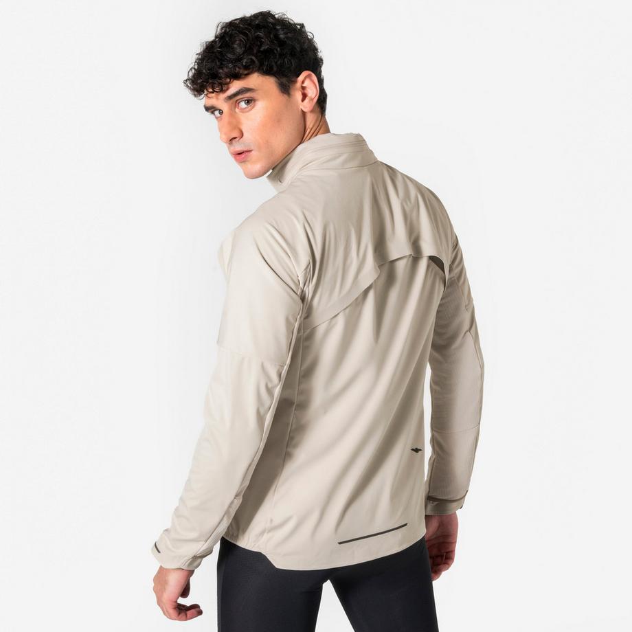 KIPRUN  Warme Laufjacke Langarm  Kiprun Run 900 Warm Regul, Beige 