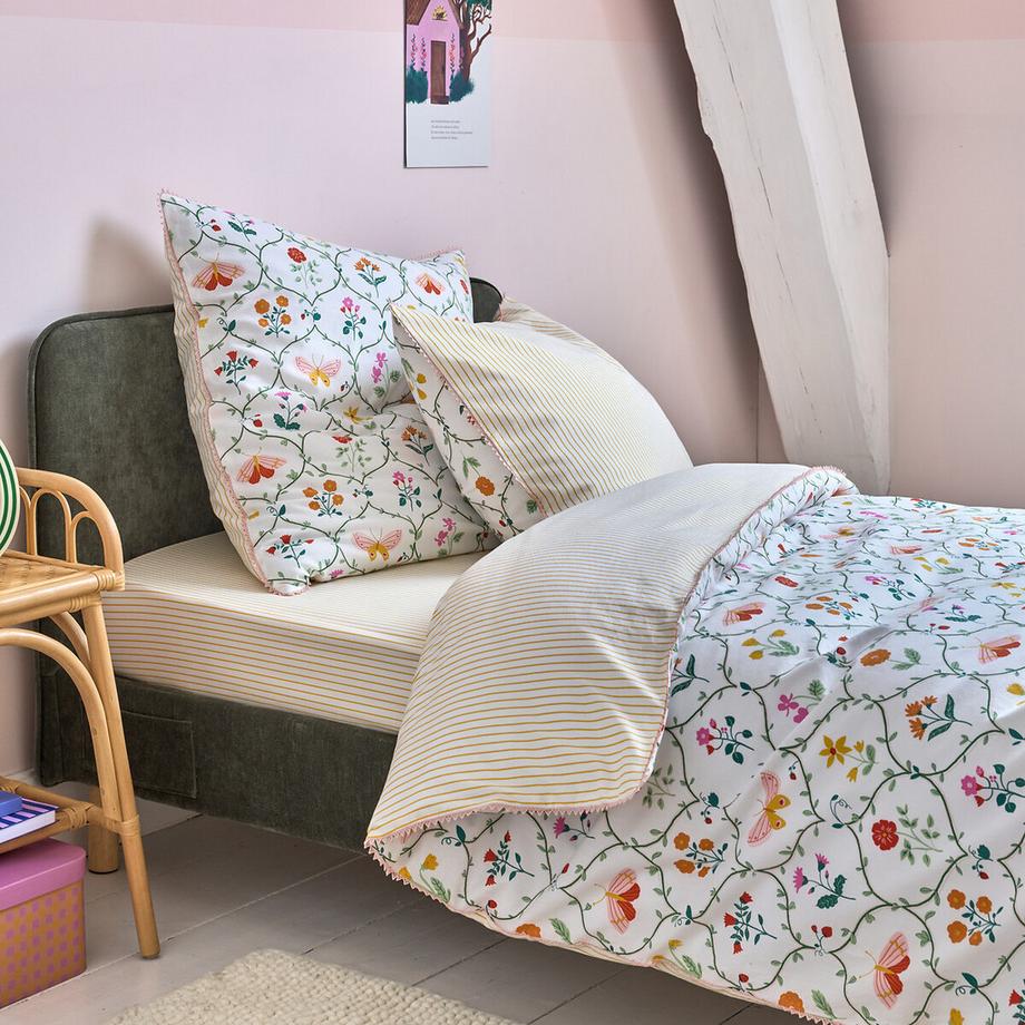 La Redoute Intérieurs Housse de couette enfant Emily 50% coton recyclé  