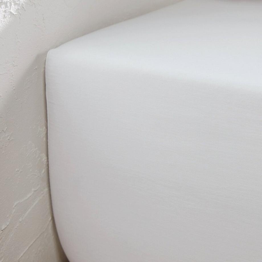 La Redoute Intérieurs Victor Vorgewaschenes Baumwoll-Satin Fixleintuch  