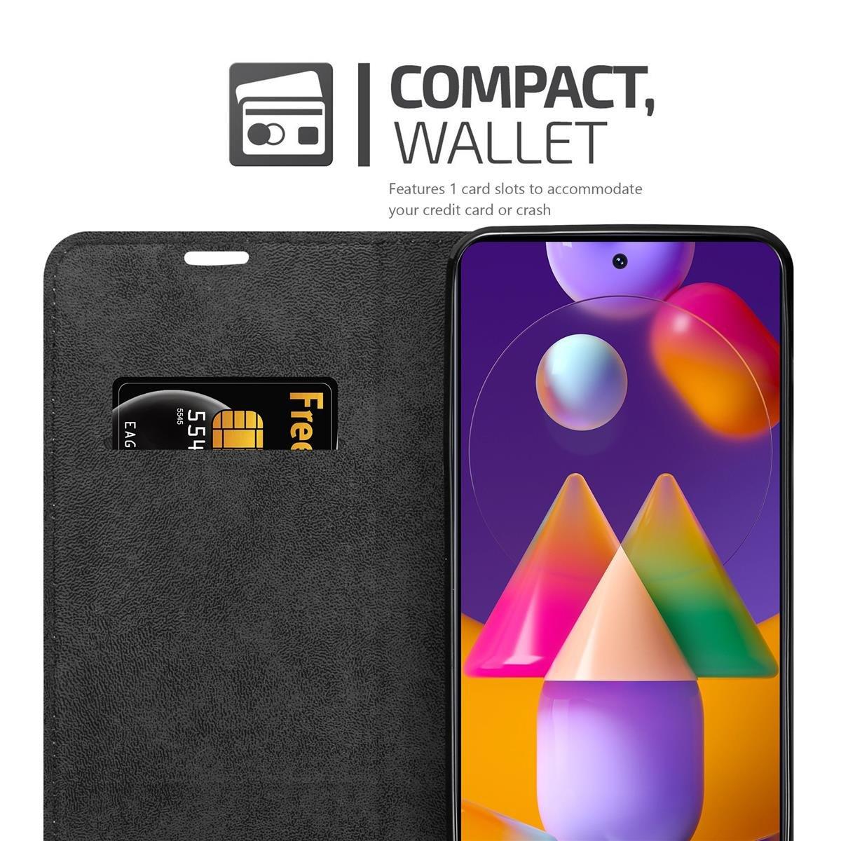 Cadorabo  Housse compatible avec Samsung Galaxy M31s - Coque de protection avec fermeture magnétique, fonction de support et compartiment pour carte 