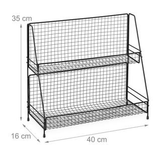 Northix Porta spezie in metallo nero  