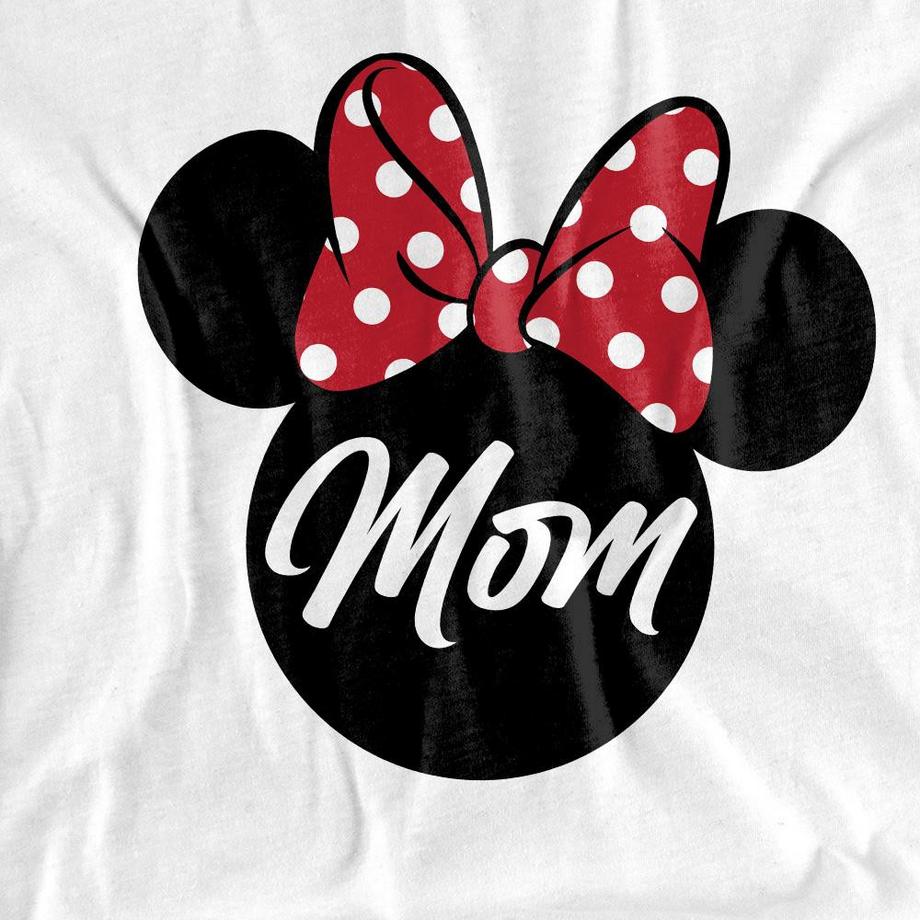 Minnie Mouse Mom In Ears T-Shirt Maniche Lunghe  