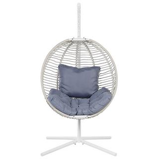 Beliani Fauteuil suspendu avec support en Tissu Boho ARCO  