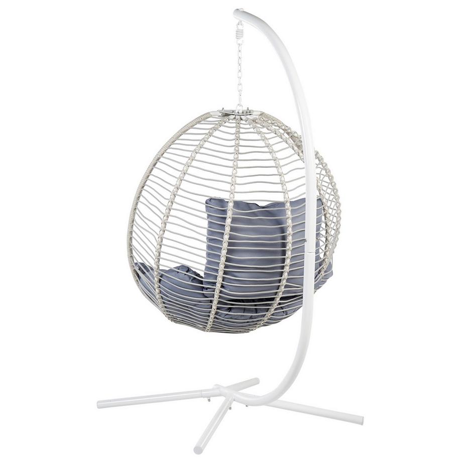 Beliani Hängesessel mit Gestell aus Stoff  ARCO  